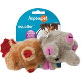 Zoobilee Squatters 2'li Peluş Sesli Köpek Oyuncağı (Geyik/fil))