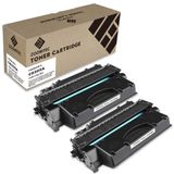 ZOOMTEC HP CE505A 05A toner kartuşu için yedek HP Laserjet P2030 P2035 P2050 P2055 P2055D P2055DN P2055X Canon MF5880DN LBP6300DN LBP6310DN BP66500. DN LBP6670DN (2 Adet)