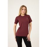 Zoor Kadın Kısa Kol Compression Body Tshirt Bordo Nefes Alabilir Kumaş ve Şık Tasarımıyla