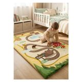 Zooturak Çocuk Oyun Matı Bebek Minderi Ayı 100X150