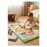zooturak Çocuk Oyun Matı Bebek Minderi Maymun 100cm X 150 Cm