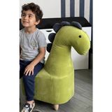 Zooturak Dinazor Dino Hayvanlı Puf Modelleri Çocuk Koltuğu - Fıstık Yeşili