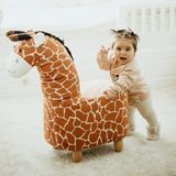 Zooturak Zürafa Zufi Hayvanlı puf çocuk koltuğu - Turuncu