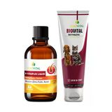 Zoovital Kedi ve Köpek için Plus B Damla 50ml + Biovital Paste 100 gr 2'li set Tüy Bakımı Dökümü Engelleyici