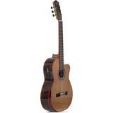 Zoppran MAG500 Elektro Klasik Gitar - Kahverengi - MAG500EQ