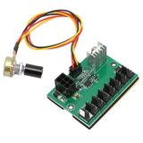 Zopsc PC Fan Hub, 2 Pin 3 Pin 4 Pin Şasi Fan Voltaj Regülatörü ve Uzatma Kablosu, 8 Yönlendirici 12V Hız Kontrol Cihazı, 6 Pinli Güç Bağlantı Noktası, Potansiyometre Genişletilmiş Hat 30cm