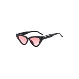 Zorath Siyah Çerçeve Pembe Cam Vintage & Retro Unisex Kedi Güneş Gözlüğü