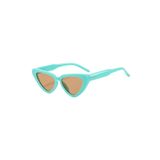Zorath Turkuaz Renk Vintage & Retro Unisex Kedi Güneş Gözlüğü