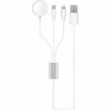 Zore Akıllı Saat 3 in 1 Lightning-Type-C-Wireless USB Şarj Kablosu