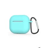 Zore Apple Airpods 3. Nesil Mavi Açık Uyumlu Standart Silikon Kılıf