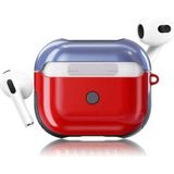 Zore Apple Airpods 3. Nesil Uyumlu Kırmızı Mavi Shockproof Silikon Kılıf