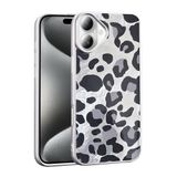 Zore Apple için uyumlu iPhone 16 Kılıf Desenli Zore Mep Kapak Gri Leopar