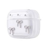 Zore Apple ile uyumlu Airpods 3. Nesil Zore Airbag 44 Airbag Tasarımlı Simli Şeffaf Kutup Kılıf Fiyonk
