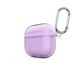 Zore Apple ile uyumlu Airpods 4 Zore Airbag 42 Askı Aparatlı Kulaklık Kılıfı Mor