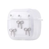 Zore Apple ile uyumlu Airpods 4 Zore Airbag 44 Airbag Tasarımlı Simli Şeffaf Kutup Kılıf Fiyonk