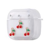Zore Apple ile uyumlu Airpods 4 Zore Airbag 44 Airbag Tasarımlı Simli Şeffaf Kutup Kılıf Kiraz