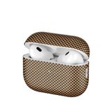 Zore Apple ile uyumlu Airpods Pro 2 Zore Airbag 43 600D Karbon Fiber Kulaklık Kılıfı Gold