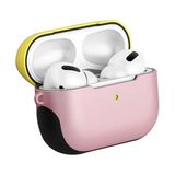 Zore Apple ile uyumlu Airpods Pro Kılıf Shockproof Silikon Pembe-Sarı