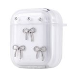 Zore Apple ile uyumlu Airpods Zore Airbag 44 Airbag Tasarımlı Simli Şeffaf Kutup Kılıf Fiyonk