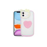 Zore Apple ile uyumlu iPhone 11 Kılıf Kedi Figürlü Transparan Pop Soketli Zore Ritmik Kapak Pembe