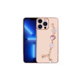 Zore Apple ile uyumlu iPhone 13 Pro Max Kılıf El Tutamaçlı Kamera Korumalı Zore Taka Silikon Kapak Pembe