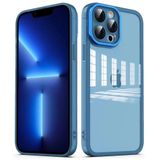 Zore Apple ile uyumlu iPhone 13 Pro Max Kılıf Kamera Korumalı Transparan Zore Post Kapak Mavi