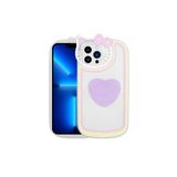 Zore Apple ile uyumlu iPhone 13 Pro Max Kılıf Kedi Figürlü Transparan Pop Soketli Zore Ritmik Kapak Lila