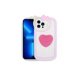 Zore Apple ile uyumlu iPhone 13 Pro Max Kılıf Kedi Figürlü Transparan Pop Soketli Zore Ritmik Kapak Pembe Koyu