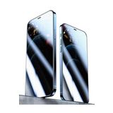 Zore Apple İle Uyumlu iPhone 14 Pro Rika Premium Privacy Temperli Cam Ekran Koruyucu, Siyah