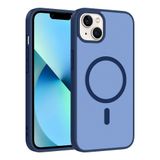 Zore Apple ile uyumlu iPhone 15 Kılıf M-safe Şarj Özellikli Zore Babet Kapak Mavi