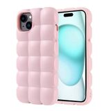 Zore Apple ile uyumlu iPhone 15 Plus Kılıf Parlak Esnek Silikon Zore Dom Dom Kapak Pembe