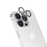 Zore Apple İle Uyumlu iPhone 15 Pro CL-15 Parmak İzi Bırakmayan Anti-Reflective Kamera Lens Koruyucu, Gümüş