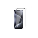 Zore Apple İle Uyumlu iPhone 15 Pro Max 3D Rika Temperli Cam Ekran Koruyucu, Siyah