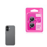 Zore Apple ile uyumlu iPhone 17 Zore CL-06 Kamera Lens Koruyucu Gri