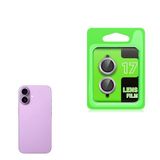 Zore Apple ile uyumlu iPhone 17 Zore CL-07 Kamera Lens Koruyucu Açık Mor