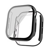 Zore Apple İle Uyumlu Watch 10 42mm Sert PC Kasa Electroplatink Çerçeveli Ekran Koruyucu Watch Gard 36, Siyah
