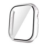 Zore Apple İle Uyumlu Watch 10 42mm Sert PC Kasa ve Ekran Koruyucu Watch Gard 35, Gümüş