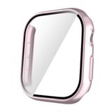 Zore Apple İle Uyumlu Watch 10 42mm Sert PC Kasa ve Ekran Koruyucu Watch Gard 35, Pembe Koyu