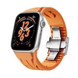 Zore Apple İle Uyumlu Watch 10 46Mm Krd-127 Metal Tokalı Silikon Kordon
