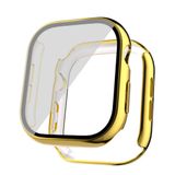 Zore Apple İle Uyumlu Watch 10 46mm Sert PC Kasa Electroplatink Çerçeveli Ekran Koruyucu Watch Gard 36, Gold