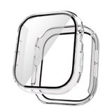 Zore Apple İle Uyumlu Watch 10 46mm Sert PC Kasa Electroplatink Çerçeveli Ekran Koruyucu Watch Gard 36, Şeffaf