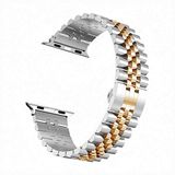 Zore Apple İle Uyumlu Watch 38mm KRD-36 Metal Kordon, Gümüş-Rosegold