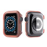 Zore Apple İle Uyumlu Watch 38mm Watch Gard 03 Kasa Koruyucu, Turuncu