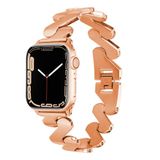 Zore Apple İle Uyumlu Watch 38mm/40mm Kordon KRD-80 Metal Strap Kayış Rose Gold