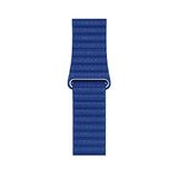 Zore Apple İle Uyumlu Watch 42mm KRD-09 Deri Lop Kordon, Mavi