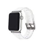 Zore Apple İle Uyumlu Watch 42mm KRD-13 Şeffaf Silikon Kordon Renksiz