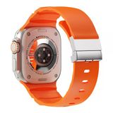 Zore Apple İle Uyumlu Watch 42Mm Krd-145 Metal Tokalı Silikon Kordon