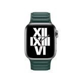 Zore Apple İle Uyumlu Watch 44mm KRD-34 Deri Kordon Koyu Yeşil