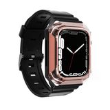 Zore Apple İle Uyumlu Watch 44Mm Krd-88 Sert Pc Kasa Koruyuculu Silikon Kordon