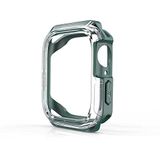 Zore Apple İle Uyumlu Watch 7 45mm Watch Gard 08 Sert PC + Silikon Koruyucu, Koyu Yeşil